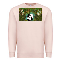 Pale Pink cute panda Premium Sweatshirt - TumblerDesignByShophia