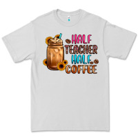 Dove Grey half teacher half coffee Premium Tee - JahusDesignShop