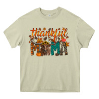 Mossy thankful mama longhorn Heavy Core Tee - RacoonDesign