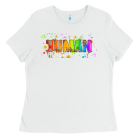 White lgbtq human  libbey glass Ladies Tee - HRA Design Shop