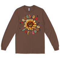 Chestnut focus on the good Long Sleeve Tee - MaliasSmallBusiness