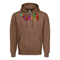 Chestnut Halloween Teacher Zipper Hoodie - RanaPortraitStore