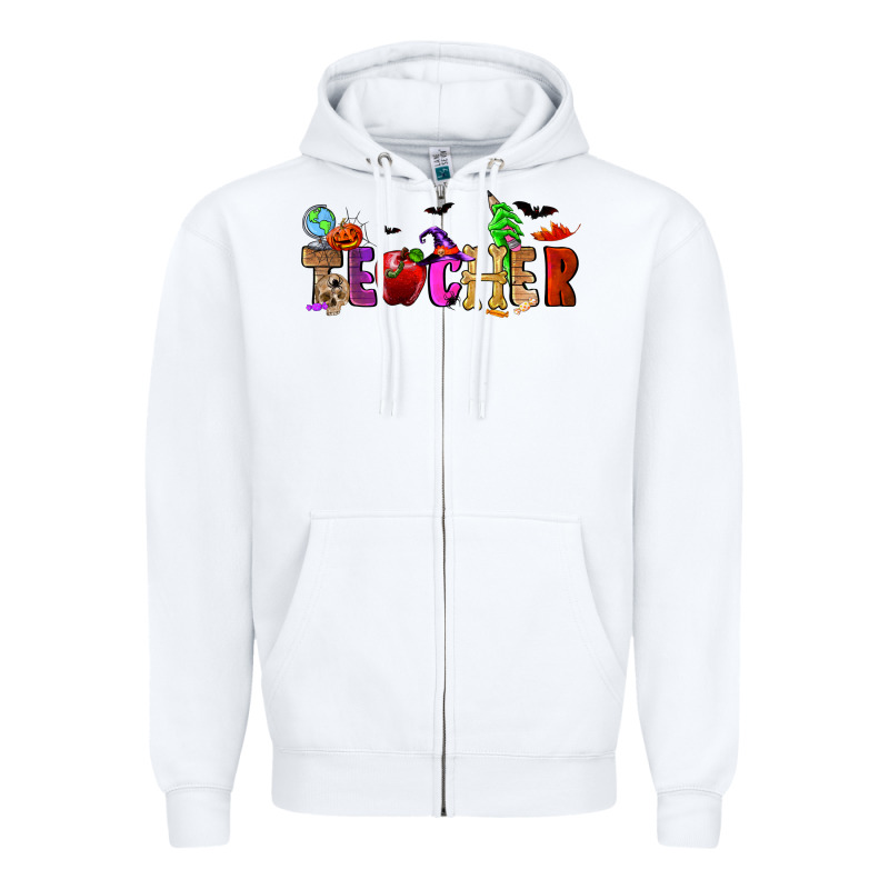 Halloween Teacher Zipper Hoodie by RanaPortraitStore | Teevron