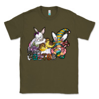 Army Green Happy Easter Classic Tee - CowhideDigitalArt