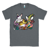 Charcoal Heather Happy Easter Classic Tee - CowhideDigitalArt