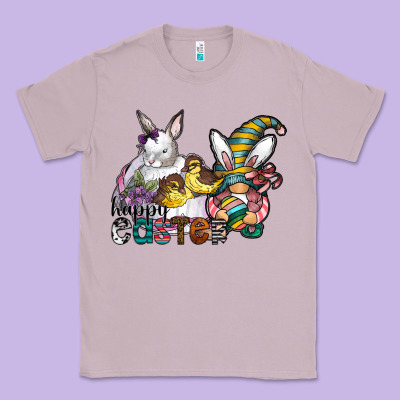 Happy Easter Classic Tee Designed By Cowhidedigitalart