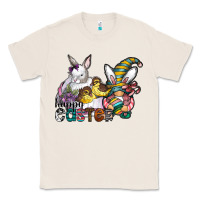 Natural Happy Easter Classic Tee - CowhideDigitalArt