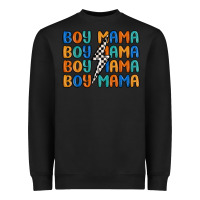 Black boy mama lightning bolt Heavyweight Sweatshirt - MaliasSmallBusiness