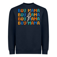 Navy boy mama lightning bolt Heavyweight Sweatshirt - MaliasSmallBusiness