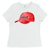White blue baseball cap fa element Ladies Tee - FaDigitalArtStudio
