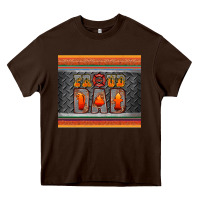 Chocolate Brown proud dadtumbler Heavy Core Tee - HRA Design Shop