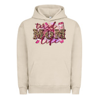 Pigment French Oak Tired mom life Urban Hoodie - FaDigitalArtStudio