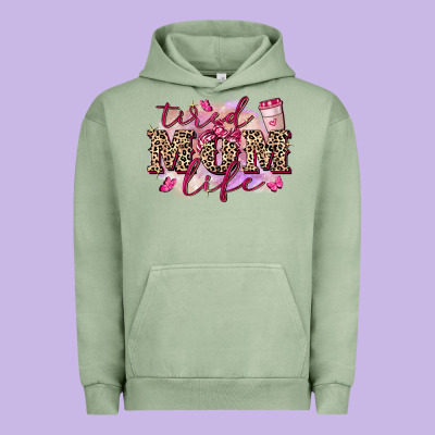 Tired Mom Life Urban Hoodie Designed By Fadigitalartstudio