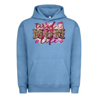 Pigment Pebble Blue Tired mom life Urban Hoodie - FaDigitalArtStudio