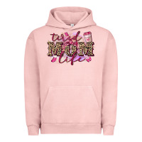Pigment Salmon Tired mom life Urban Hoodie - FaDigitalArtStudio