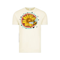 Vintage Arctic bee and sunflower Vintage Tee - MaliasSmallBusiness