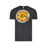 Vintage Black bee and sunflower Vintage Tee - MaliasSmallBusiness
