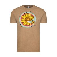 Vintage Coffee bee and sunflower Vintage Tee - MaliasSmallBusiness