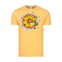 Vintage Mustard bee and sunflower Vintage Tee - MaliasSmallBusiness