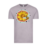 Vintage Zinc bee and sunflower Vintage Tee - MaliasSmallBusiness