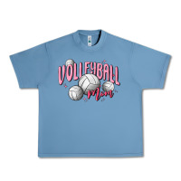 Pebble Blue volleyball mom Urban Heavy Tee - MaliasSmallBusiness