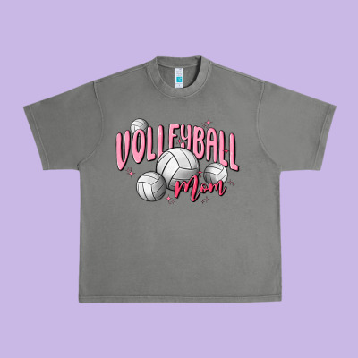 Volleyball Mom Urban Heavy Tee Designed By Maliassmallbusiness