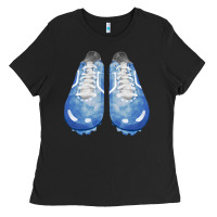 Black blue cleats fa element Ladies Tee - FaDigitalArtStudio