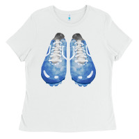 White blue cleats fa element Ladies Tee - FaDigitalArtStudio