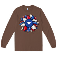Chestnut sunflower texas flag 2 Long Sleeve Tee - JahusDesignShop