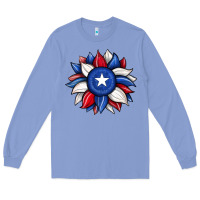Colony Blue sunflower texas flag 2 Long Sleeve Tee - JahusDesignShop