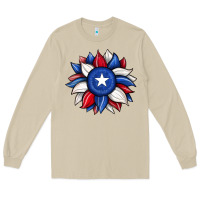 Mushroom sunflower texas flag 2 Long Sleeve Tee - JahusDesignShop