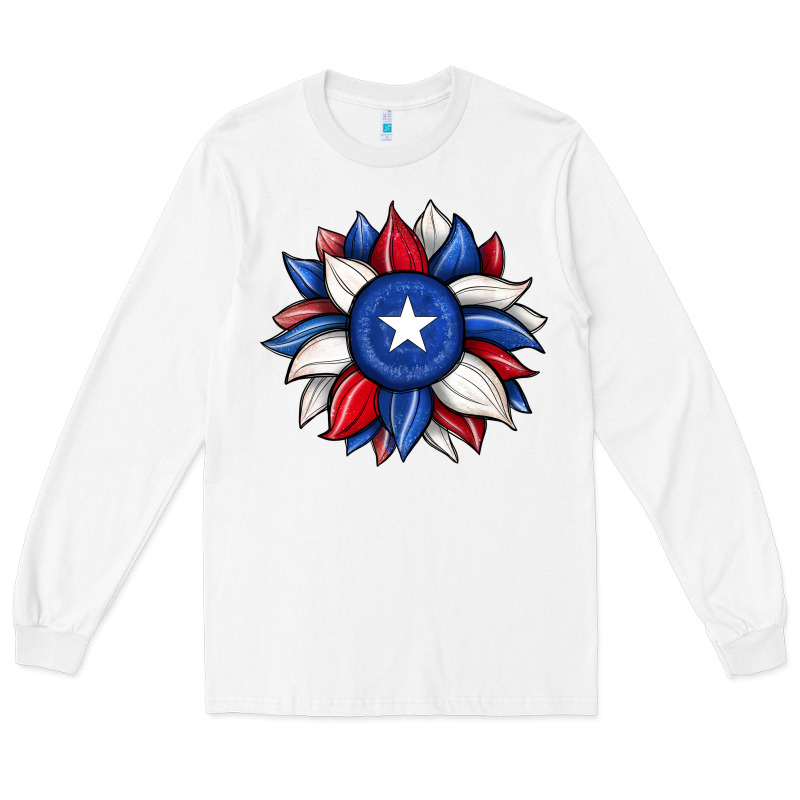Sunflower Texas Flag 2 Long Sleeve Tee by JahusDesignShop | Teevron