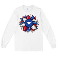 White sunflower texas flag 2 Long Sleeve Tee - JahusDesignShop