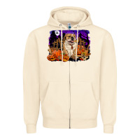 Sandshell Halloween english bulldog Zipper Hoodie - RanaPortraitStore