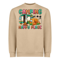 Mushroom camping is my happy place Heavyweight Sweatshirt - MaliasSmallBusiness