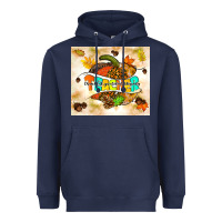 Navy fall teacher pumpkin Heavyweight Hoodie - TumblerDesignByShophia