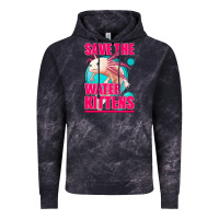 Cloud Black save the water kittens axolotl Vintage Hoodie - Jasminsmagicworld