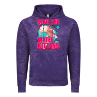 Cloud Purple save the water kittens axolotl Vintage Hoodie - Jasminsmagicworld