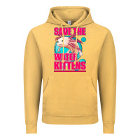 Vintage Mustard save the water kittens axolotl Vintage Hoodie - Jasminsmagicworld