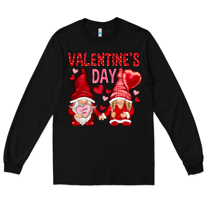 Valentines Day With Gnomies Long Sleeve Tee by NancyCooperArtShop | Teevron