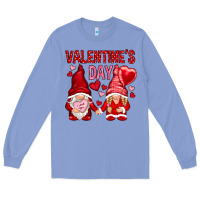 Colony Blue valentines day with gnomies Long Sleeve Tee - NancyCooperArtShop