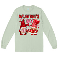 Matcha valentines day with gnomies Long Sleeve Tee - NancyCooperArtShop