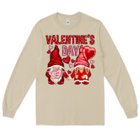 Mushroom valentines day with gnomies Long Sleeve Tee - NancyCooperArtShop