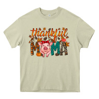 Mossy thankful mama pig Heavy Core Tee - RacoonDesign