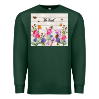 Sports Green be kind wildflower Premium Sweatshirt - TumblerDesignByShophia