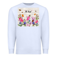 White be kind wildflower Premium Sweatshirt - TumblerDesignByShophia