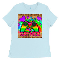 Baby Blue gaymer mousepad Ladies Tee - HRA Design Shop