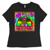 Black gaymer mousepad Ladies Tee - HRA Design Shop