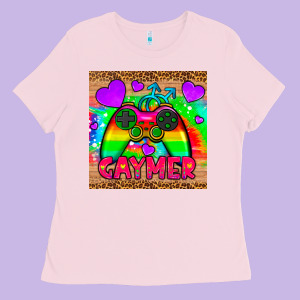 Gaymer Mousepad Ladies Tee Designed By Hra Design Shop