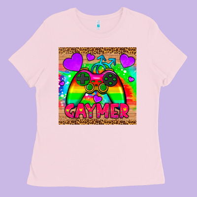 Gaymer Mousepad Ladies Tee Designed By Hra Design Shop
